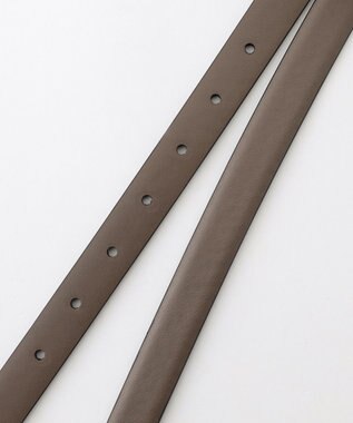 組曲 ダブルメタルバックル ベルト ベージュ系