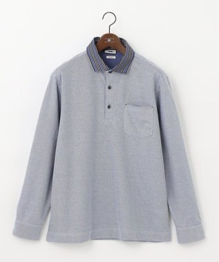 JOSEPH ABBOUD 【キングサイズ・オーガニックコットン】長袖ダディポロシャツ