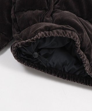 WEGO 【ユニセックス着用ITEM/MLサイズ展開】コーデュロイパファーブルゾン ブラックその他