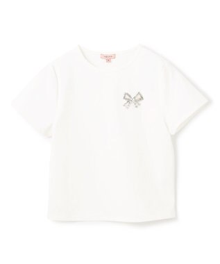 TOCCA 【美人百花掲載】BOW BIJOUX Tシャツ アイボリー系