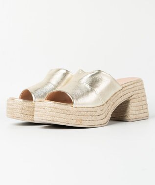 gaimo 【GAIMO/ガイモ】プレーンジュート厚底サンダル/KALA-US ゴールド