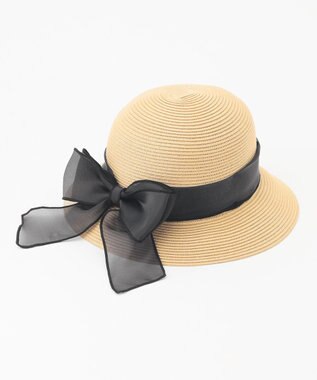 ANY KIDS リボン ブレード ハット モカ×ブラック