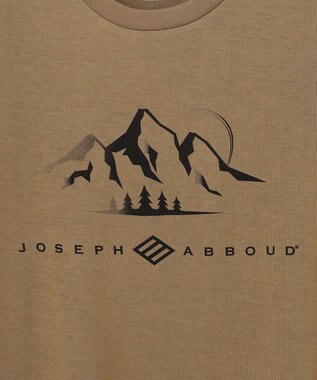 JOSEPH ABBOUD MOUNTAIN ロゴ Tシャツ キャメル系