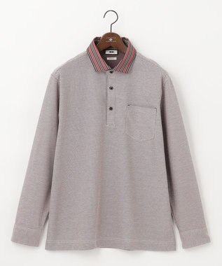 JOSEPH ABBOUD 【キングサイズ・オーガニックコットン】長袖ダディポロシャツ