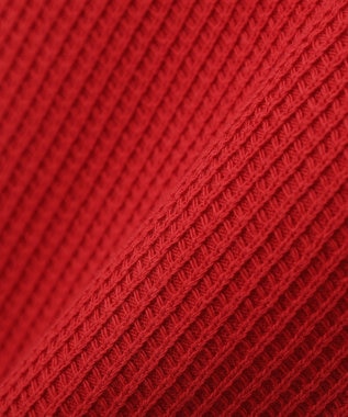 AMERICAN HOLIC 【RUSSELL】ワッフルヘンリーTシャツ Red