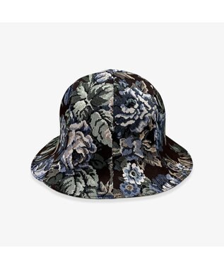 林八百吉商店 un chapeau  ジャガードチューリップハット ブラウン