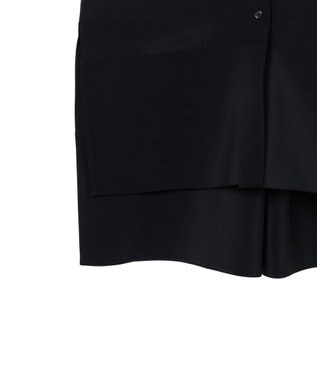 JOSEPH クレープ ド ソワ　ミディドレス Black