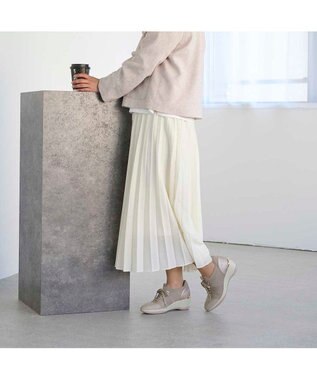 Riz raffinee <Riz raffinee>ヒールアップニットスニーカー ベージュ