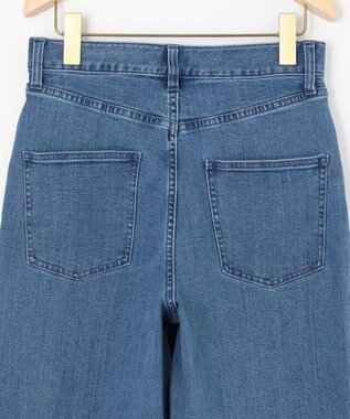 組曲 L ライトデニム セミワイドパンツ ライトインディゴ系