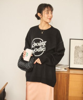 WEGO 【新色追加/ユニセックス着用ITEM/SMLサイズ展開】ジャガードグラフィックプルオーバー（LS） 柄5