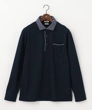 JOSEPH ABBOUD 【キングサイズ・オーガニックコットン】長袖ダディポロシャツ