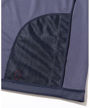 JOSEPH ABBOUD MOUNTAIN 【吸水速乾・通気性】ミズノコラボ DRY AEROFLOW ポロシャツ ネイビー系
