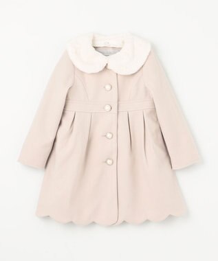 ANY KIDS ウール ライク コート ベージュ