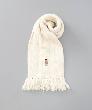 AURORA 【 POLO RALPH LAUREN（ポロ ラルフ ローレン） 】Polo ベア ケーブルニット ウールブレンド マフラー