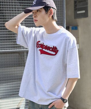 WEGO 【ユニセックス着用アイテム/MLサイズ展開】サガラワッペンロゴBIG　T（SS） アッシュグレー