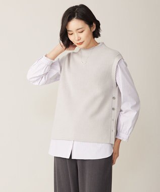 洗える】CLEAR COTTON BLEND ニット ベスト / J.PRESS LADIES