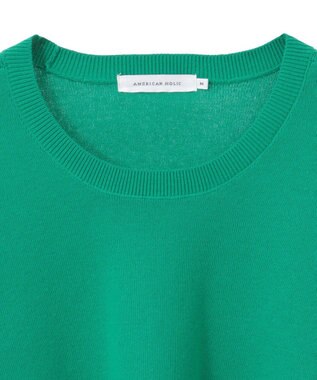 AMERICAN HOLIC スウェットライクニットプルオーバー Green