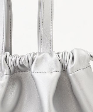 ICB 【2WAY】ドロストトートショルダー シルバー