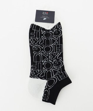 23区GOLF 【MEN】ロゴアンクルソックス ブラック系5