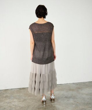 GRACE CONTINENTAL ボリュームチュールスカート ベージュ