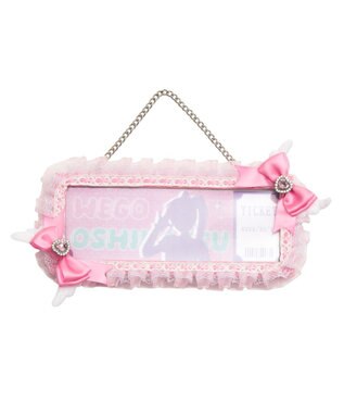 WEGO 【痛バ＆推し活グッズ】エンジェルリボンホロチケホルダー ライトピンク