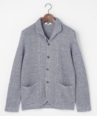 JOSEPH ABBOUD 【エコ素材和紙使用・日本素材】和紙杢メッシュクルーネック ニットジャケット