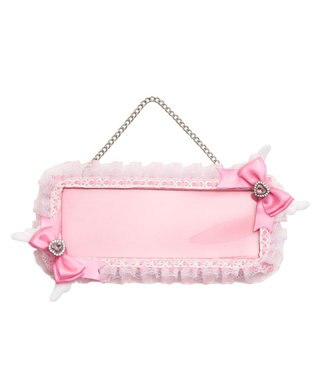 WEGO 【痛バ＆推し活グッズ】エンジェルリボンホロチケホルダー ライトピンク