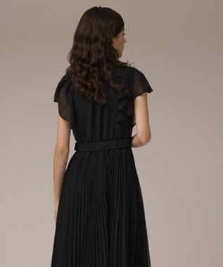 GRACE CONTINENTAL ボウタイプリーツドレス ブラック