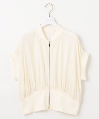 ANY SIS 【洗える】シアージレ ブルゾン アイボリー