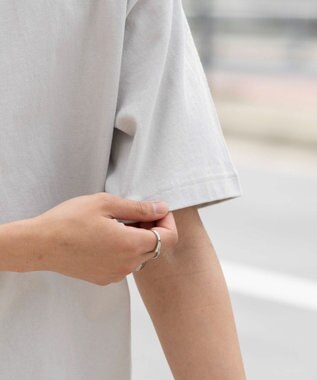 WEGO 【ユニセックス着用ITEM/MLサイズ展開】フェイクレイヤードキーネックT（SS） ライトグレー