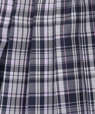 ANY KIDS チェックプリーツスカパン ネイビー