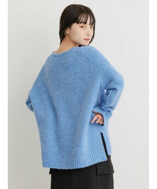 AMERICAN HOLIC ＭｉｘヤーンＶネックニットプルオーバー Sax