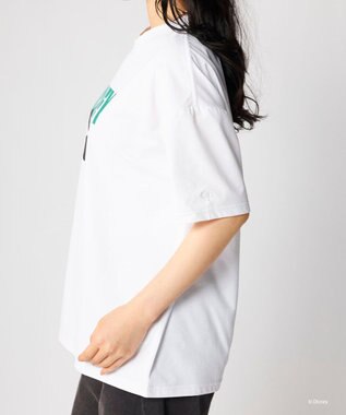 OP／FILA 【Ocean Pacific】ミッキー/水陸両用オーバーサイズTシャツ/レディース ホワイト