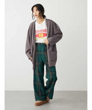 CRAFT STANDARD BOUTIQUE ポンチノーカラージャケット Charcoal Gray