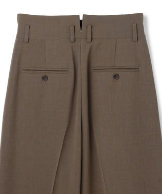 uncrave ドライタッチトロ ワイドトラウザー ベージュ系