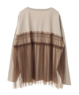 Green Parks ・ＥＬＥＮＣＡＲＥ　ＤＵＥ　チュールレイヤープルオーバ Gray Beige