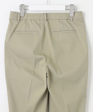 J.PRESS LADIES L 【WEB限定カラーあり・セットアップ対応・洗える・撥水・防汚】コットンFITTYシャーク テーパード パンツ ライトグリーン系