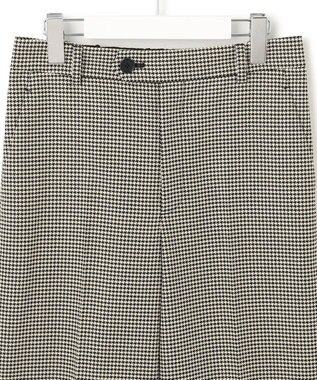 23区 【洗える】ガンクラブチェックストレッチ アンクル パンツ モノトーンチェック