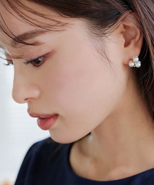 Tiaclasse 【選べる２タイプ・金属アレルギー対応】フルーツパールピアス シルバーB