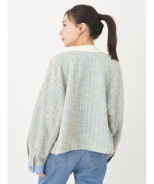 earth music&ecology ツイードジャケット Blue