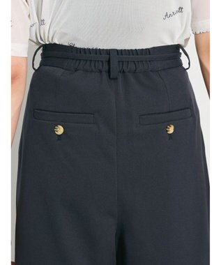 Green Parks デザイン切替カーブパンツ Navy