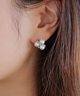 Tiaclasse 【選べる２タイプ・金属アレルギー対応】フルーツパールピアス シルバーB