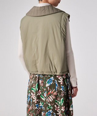 Paul Smith タフタ スタンドカラー ベスト グレイッシュベージュ