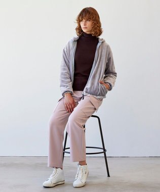 23区GOLF 袖コンシャスで華やかさを添えて◎【23Fondation/WOMEN】タートルネック カラーニット ダークブラウン系