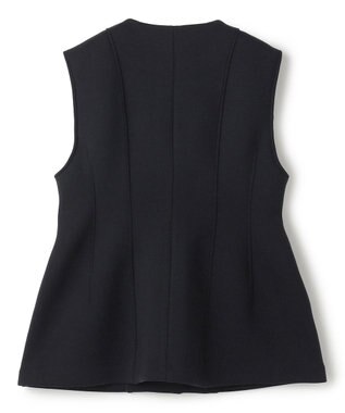 UNFILO L 【VERY×UNFILOコラボ】BEAUTY FORM JERSEY+ ペプラムジレ ネイビー