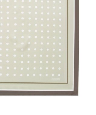 MOONBAT 【シルク100%】MACKINTOSH PHILOSOPHY(マッキントッシュ フィロソフィー）ドット シルクプリントスカーフ 日本製 68cm×68cm UV対策 ベージュ