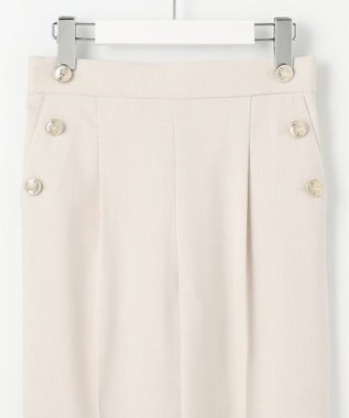 Feroux 【洗える】マリンテーパードパンツ アイボリー系