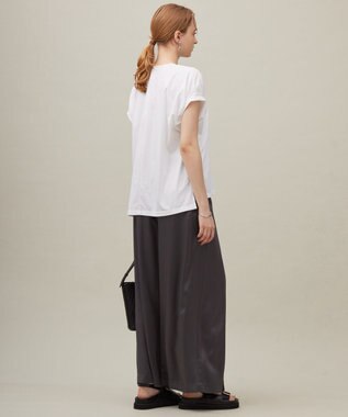 23区 【SACRA】プレーティングクロス カットソー ホワイト系