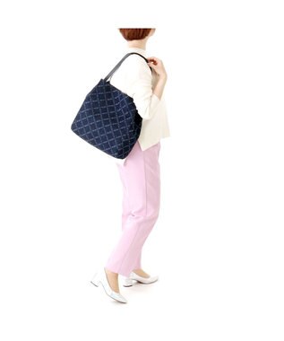 IBIZA バケーロ　ロゴデニム　セミショルダーバッグ 紺