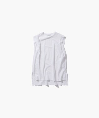 ATON SHRINK FRESCA JERSEY | スリーブレスプルオーバー WHITE